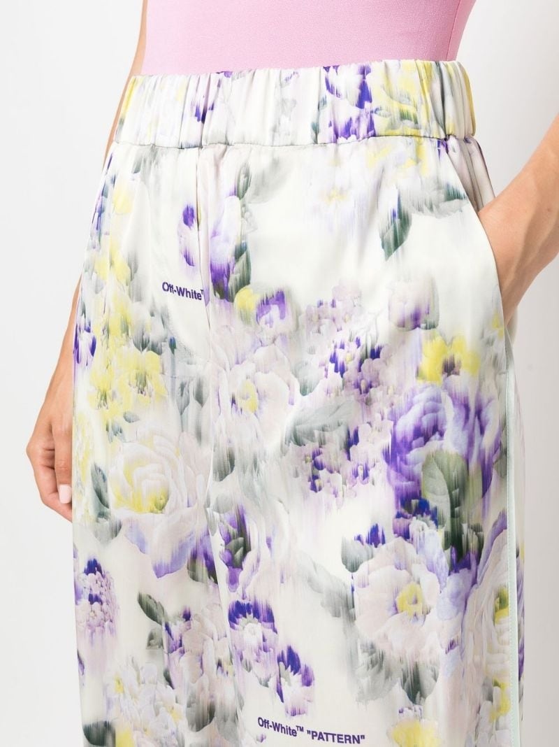 floral-print palazzo pants - 9