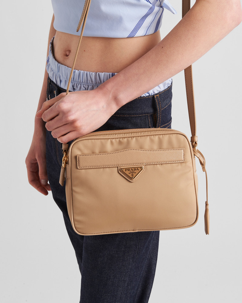 Prada Prada Re-Edition 1978 Re-Nylon and Saffiano leather mini shoulder bag outlook