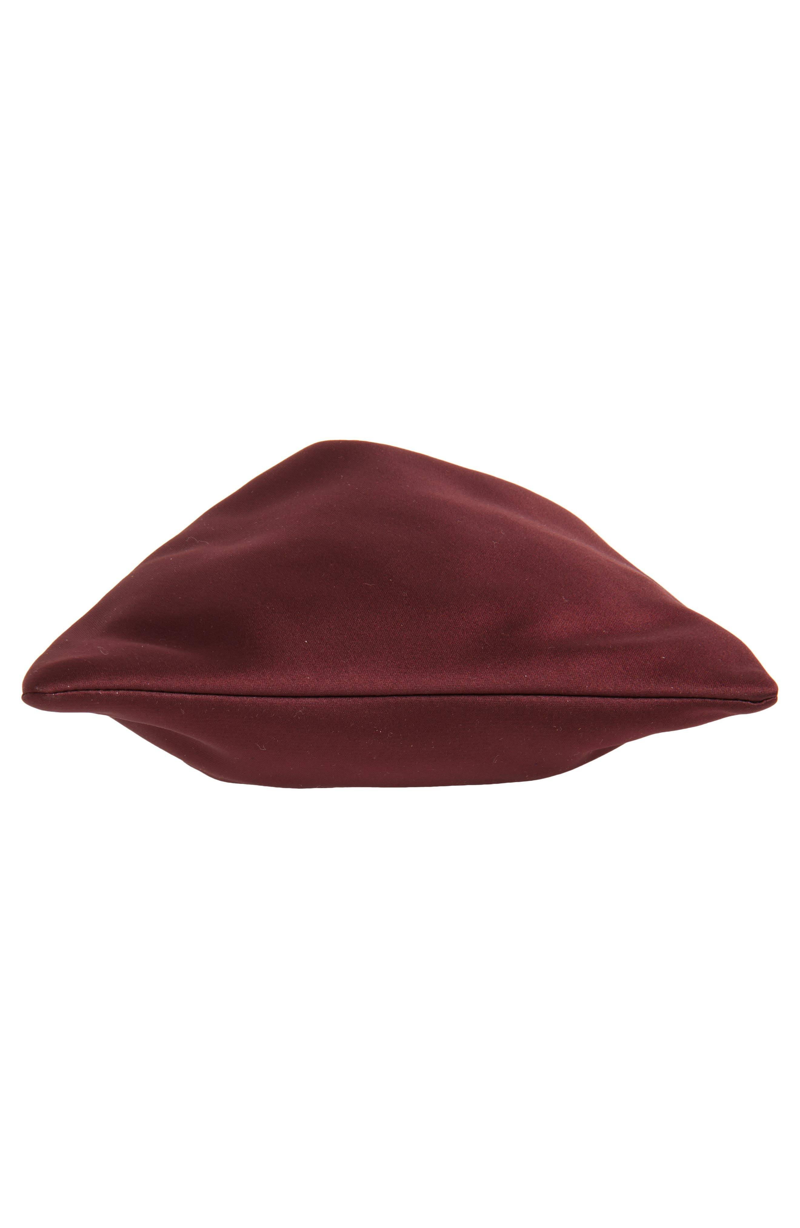 Saint Laurent Evening Satin Pouch in Griotte/Bordeaux at Nordstrom - 6