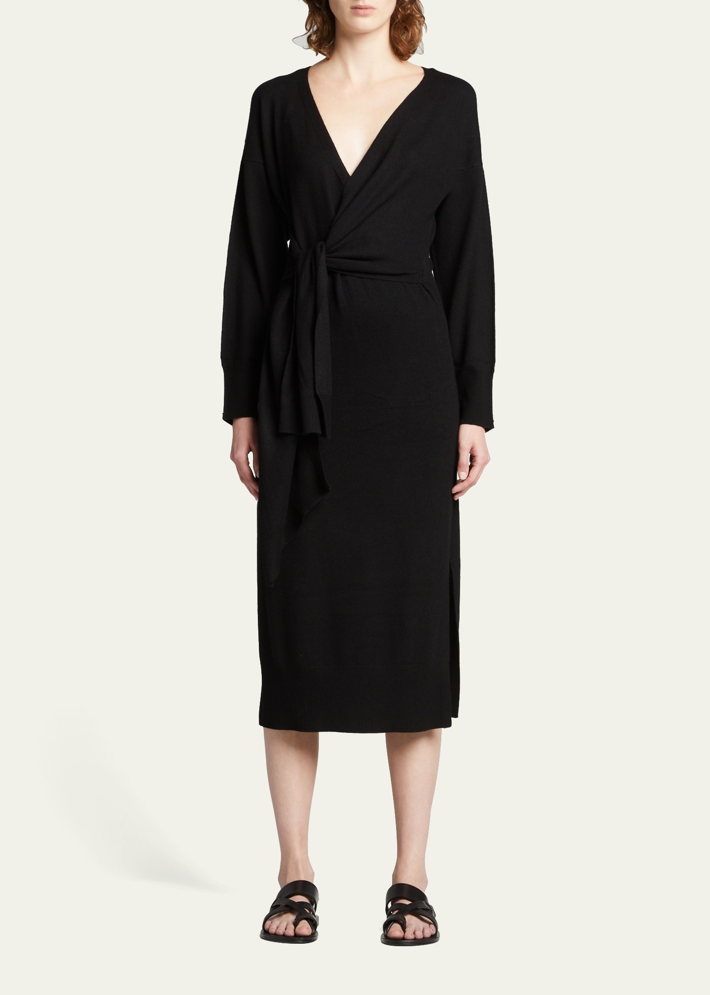 Skyla Loungewear Knit Wrap Dress - 2