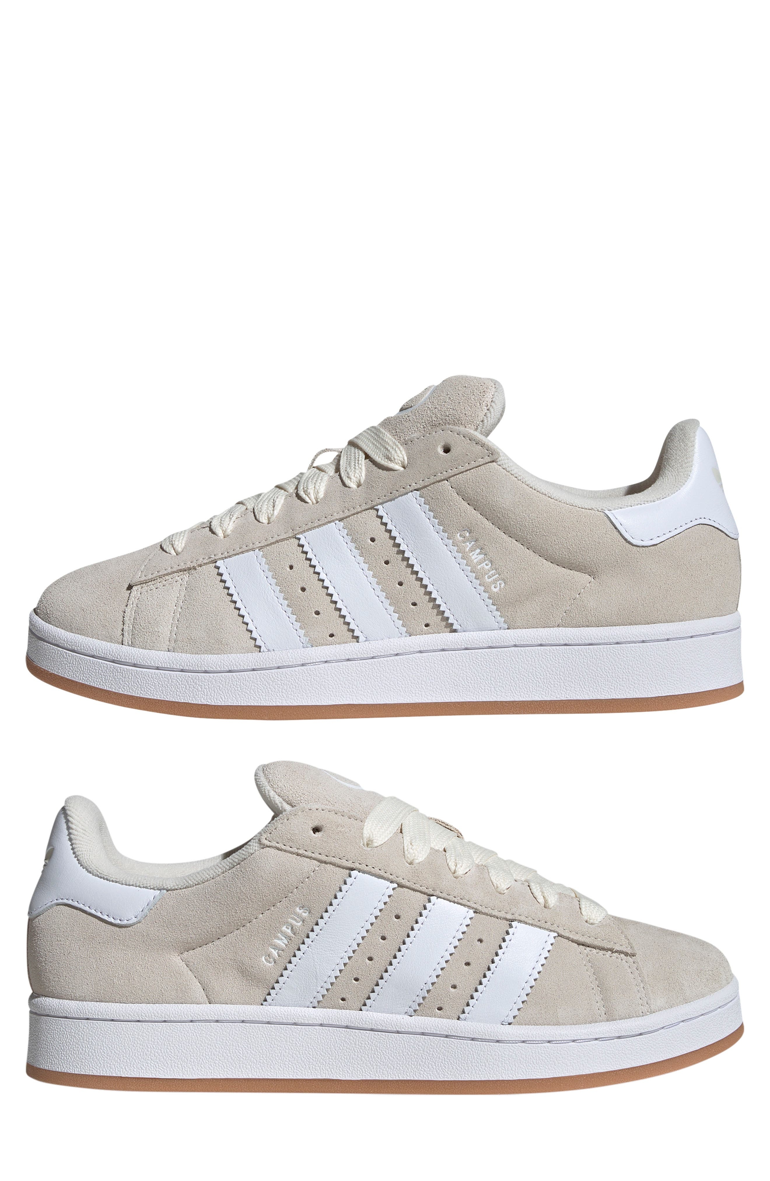 adidas Campus 00s Sneaker in Wonder White/White/Gum at Nordstrom - 8