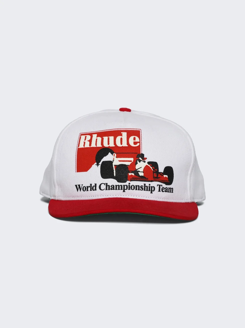 Trophy Racing Hat White And Red - 1