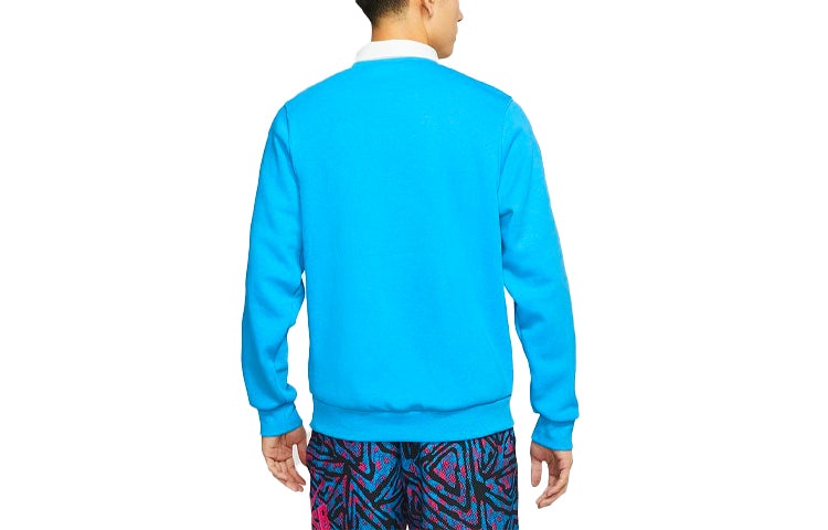 Men's Nike SB Skateboard Casual Sports Lapel Fleece Lined Blue CN5675-446 - 2