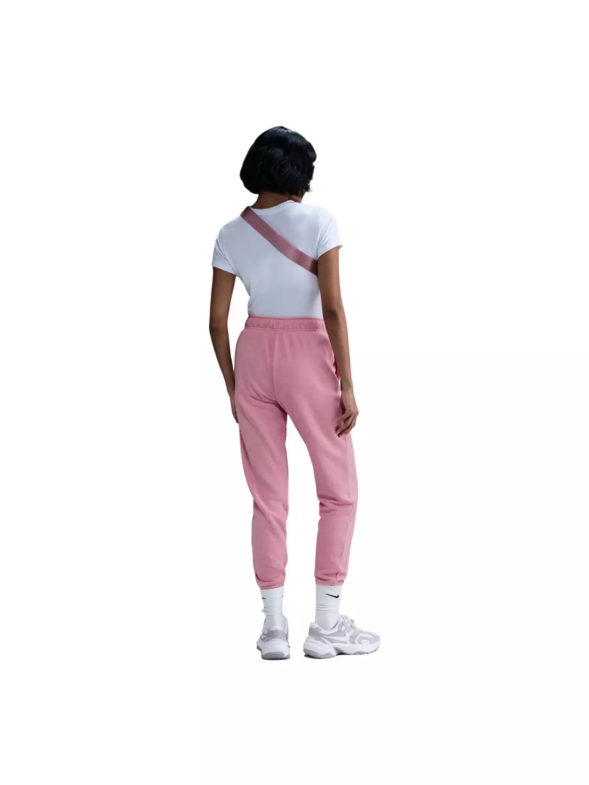 Women's Sportswear Club Fleece Mid-Rise Joggers - Pink - 4