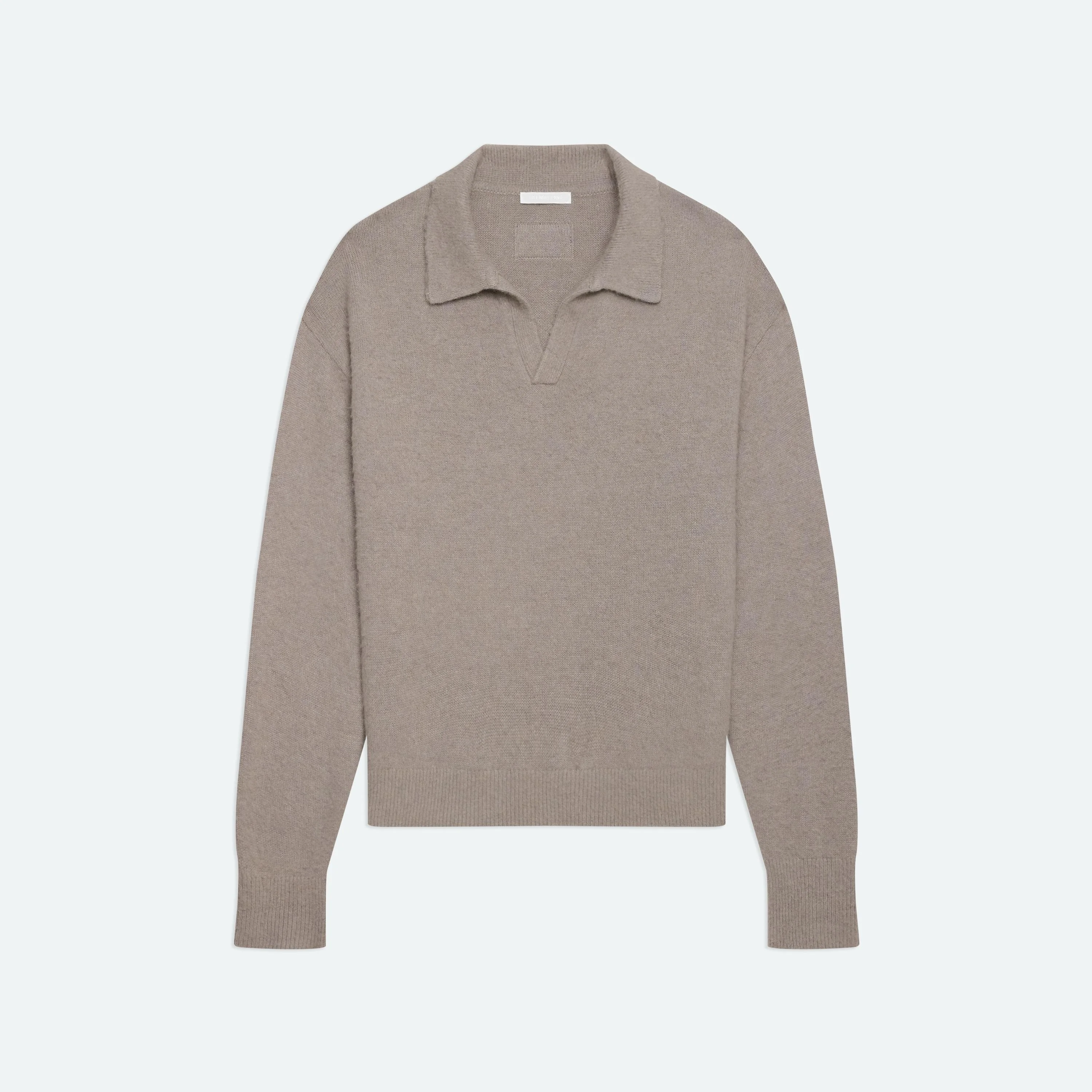BRUSHED POLO SWEATER - 1