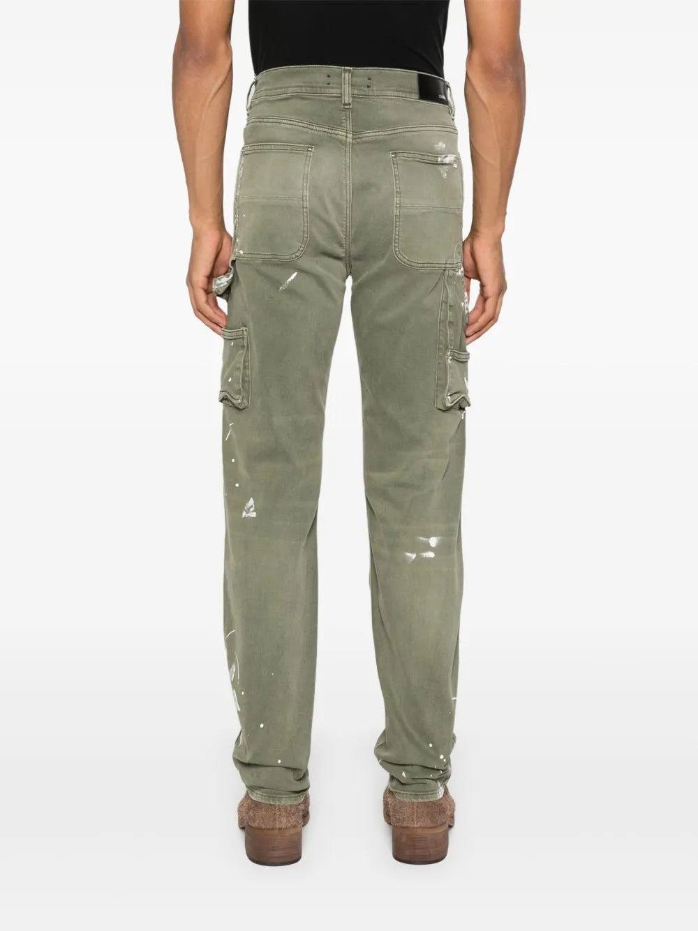 Army Logo Painted Slim Workman Jeans - 4