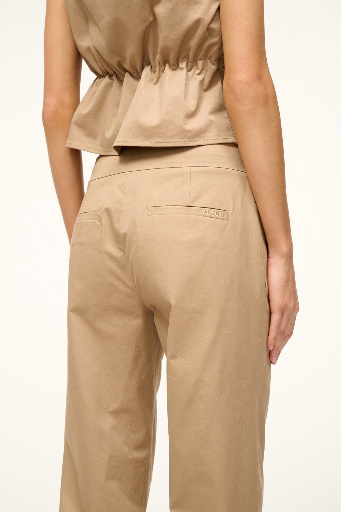 STAUD CHANDLER PANT KHAKI - 4