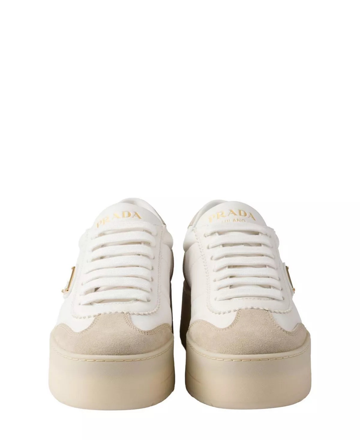 Women's Downtown Bold Nappa Leather and Suede Sneakers - 5