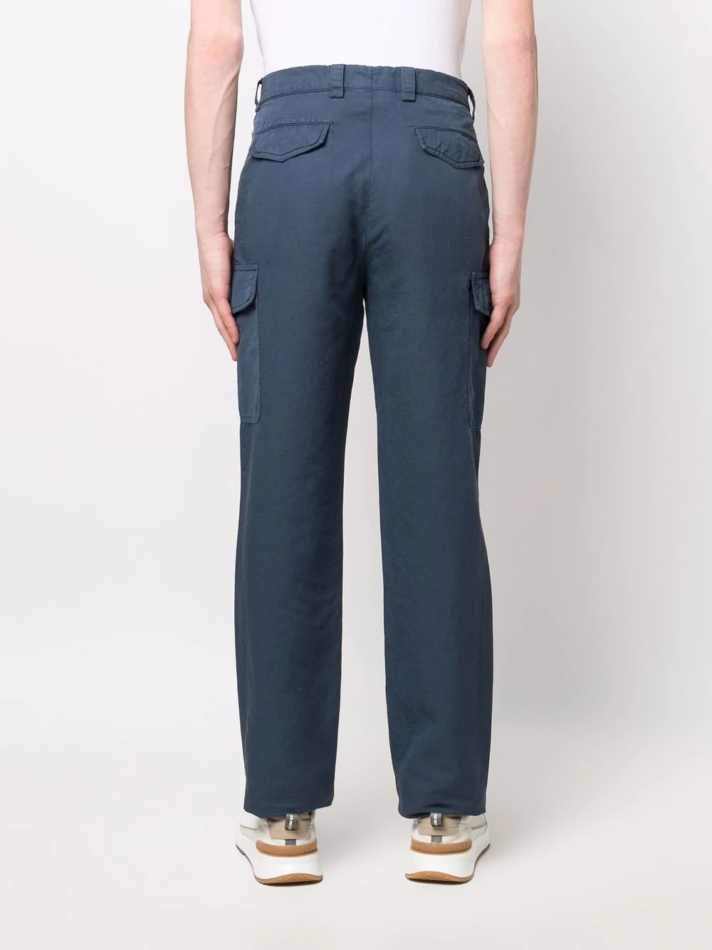 low-rise straight-leg chinos - 4