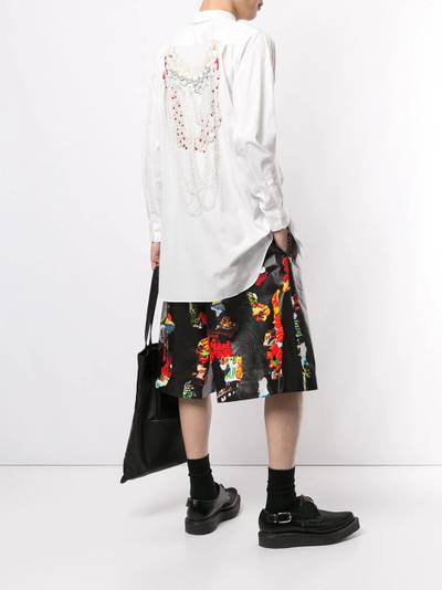 Comme des Garçons Homme Plus pearls print long shirt outlook