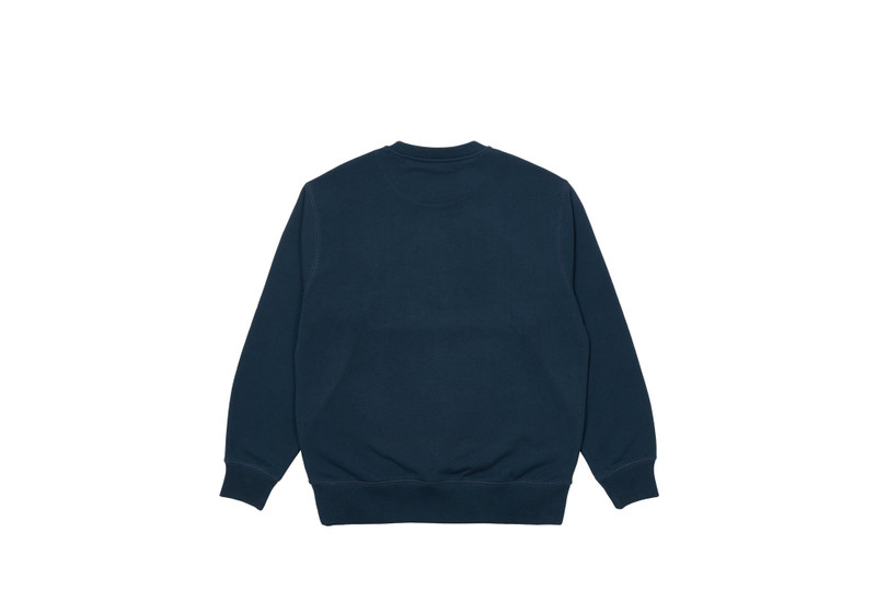 PALACE BASICS LOGO CREW NAVY outlook