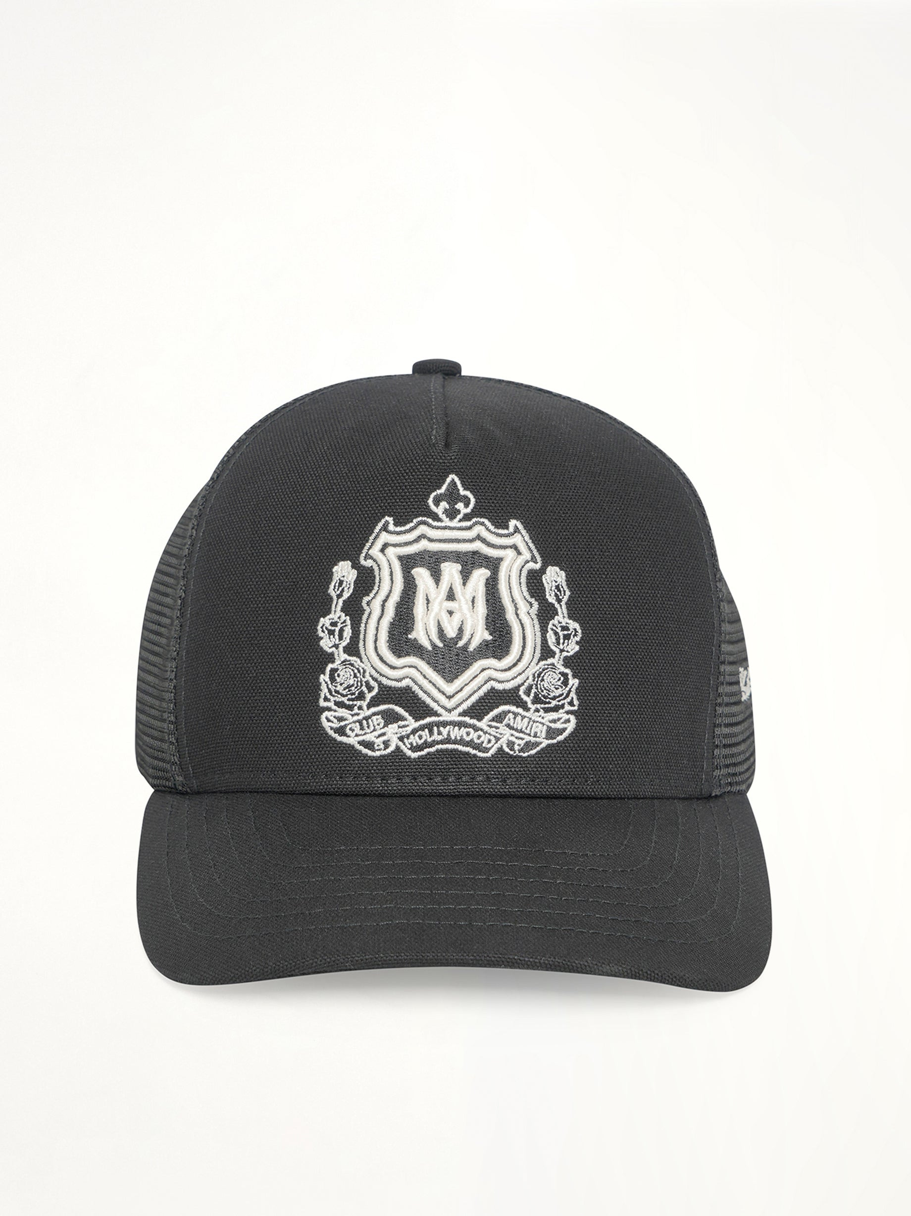 MA Crest Trucker Hat in Black - 1
