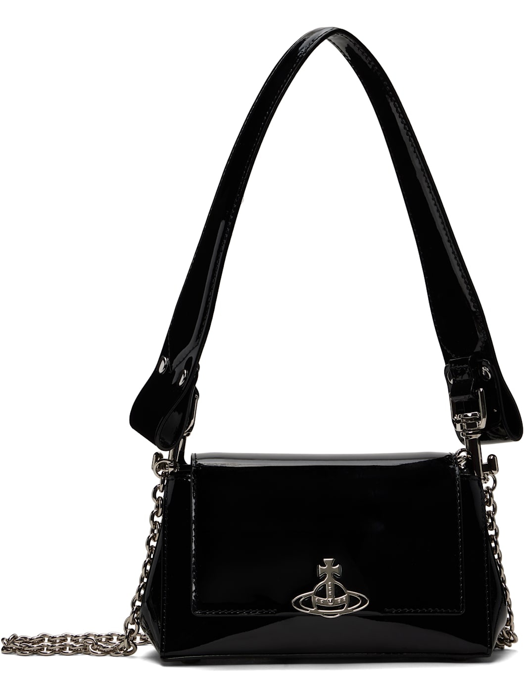 Vivienne Westwood Black Hazel Small Bag | REVERSIBLE