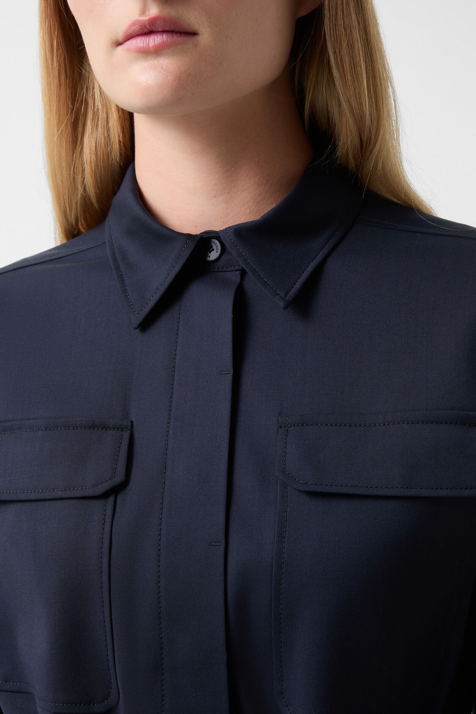 Ysette blouse in Navy blue - 4