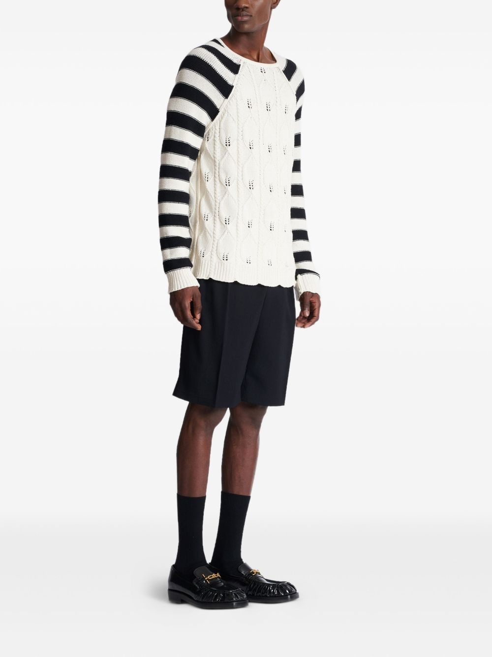 cable-knit jumper - 3