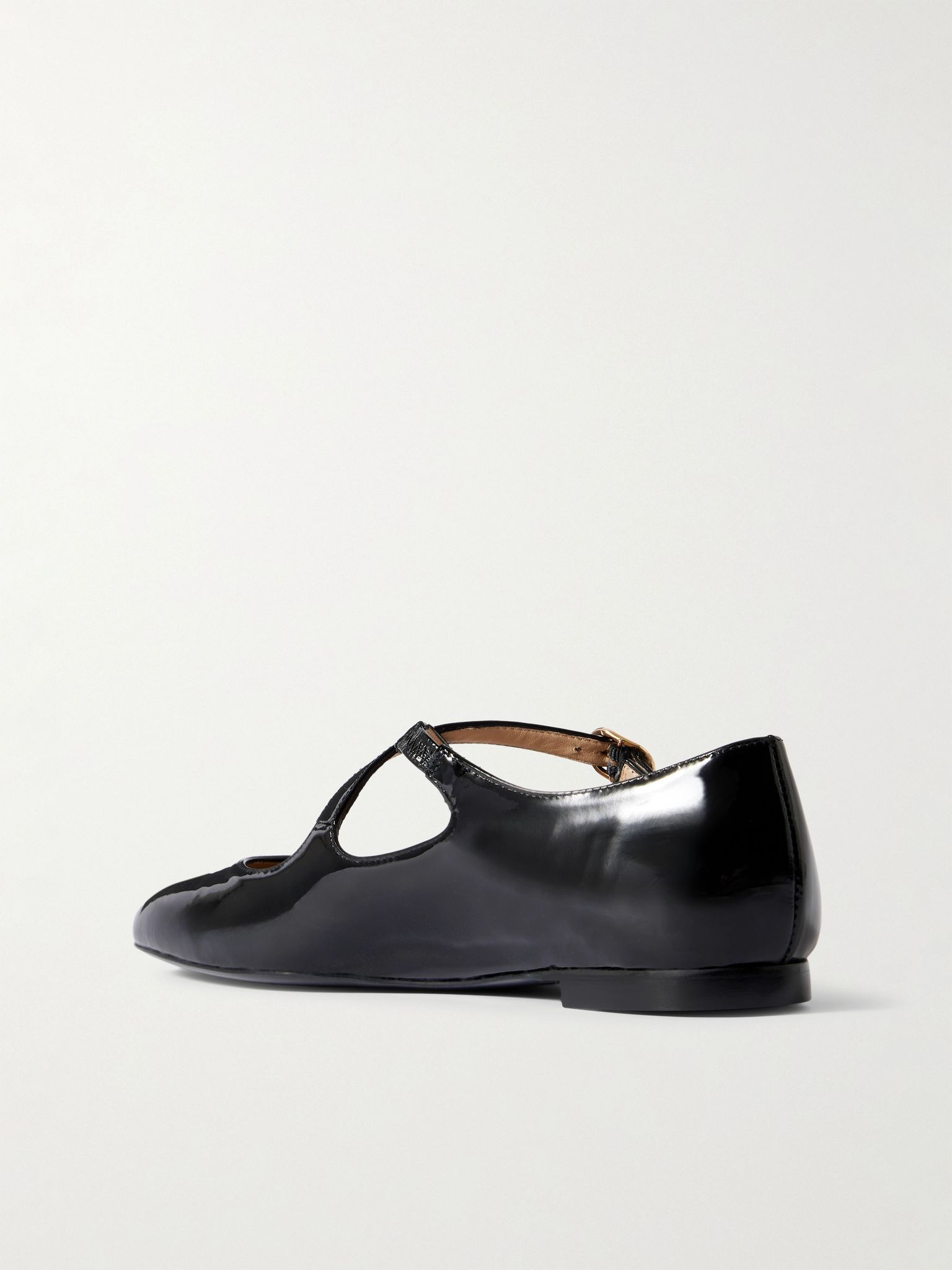 Clem patent-leather Mary-Jane ballet flats Black - 3