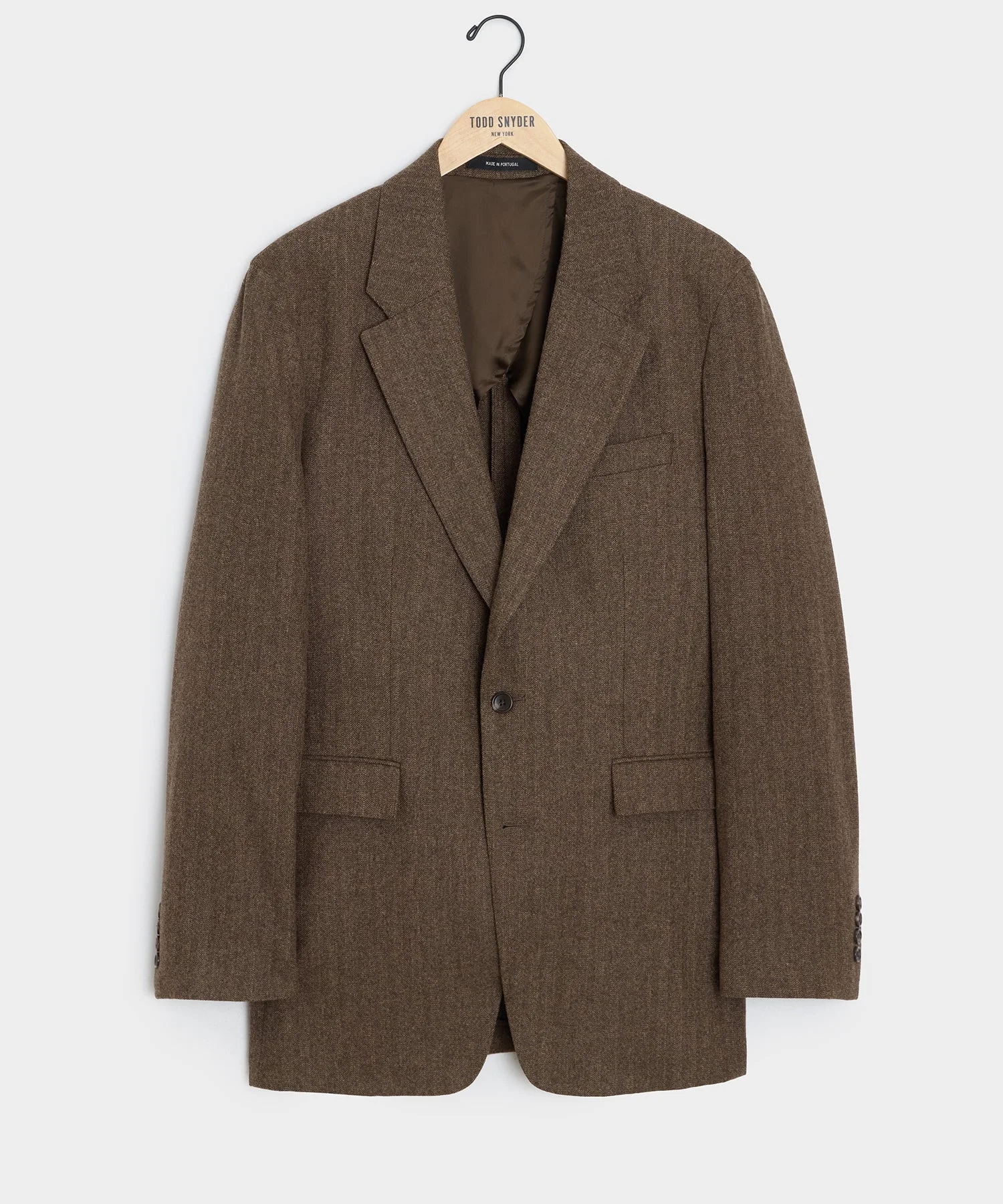 Italian Flannel Herringbone Wythe Jacket - 1