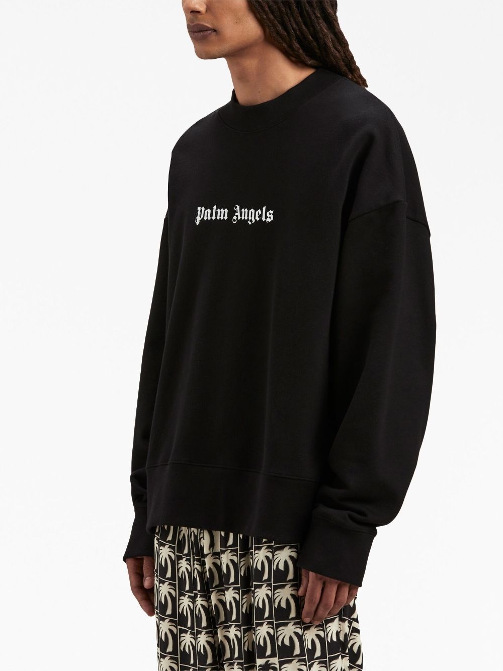 logo-print crew-neck sweatshirt - 4