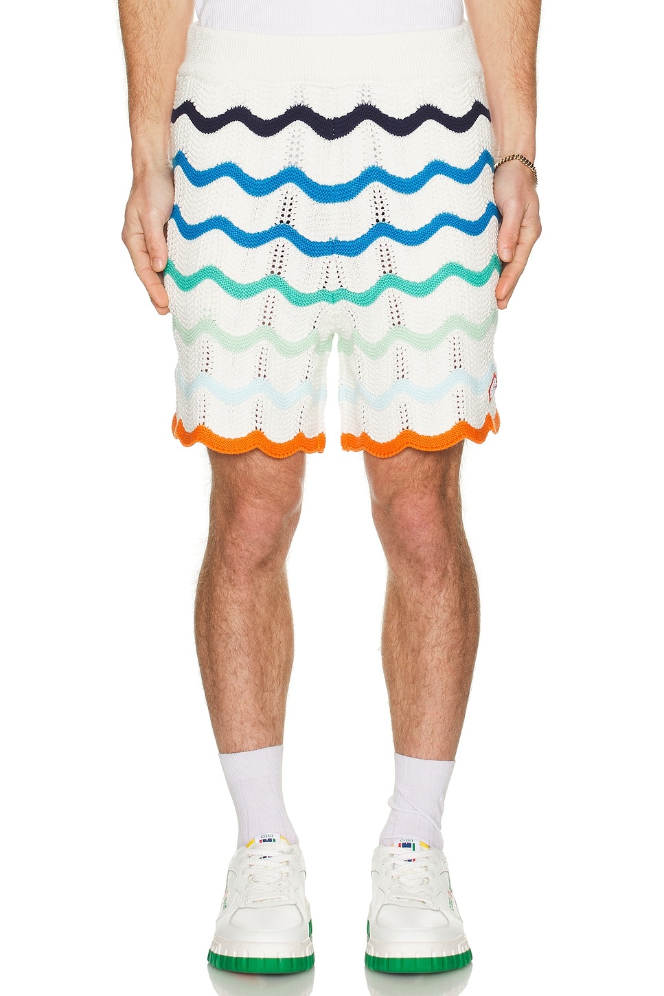 Gradient Wave Texture Shorts - 3