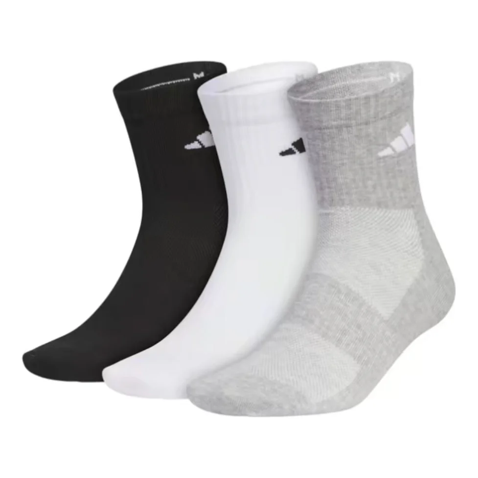 adidas Sportswear Crew Socks 3 Pack 'Black White Grey' JC9272 - 1