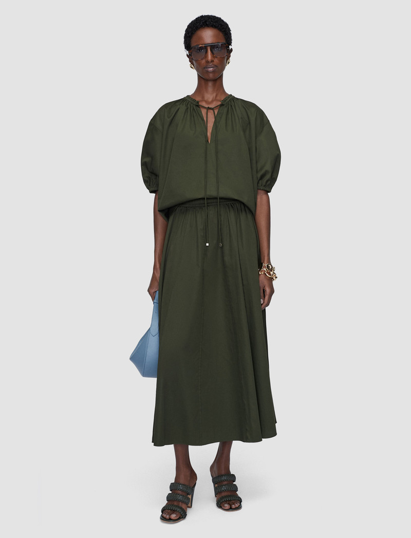 JOSEPH Manar Cotton Sateen Skirt outlook