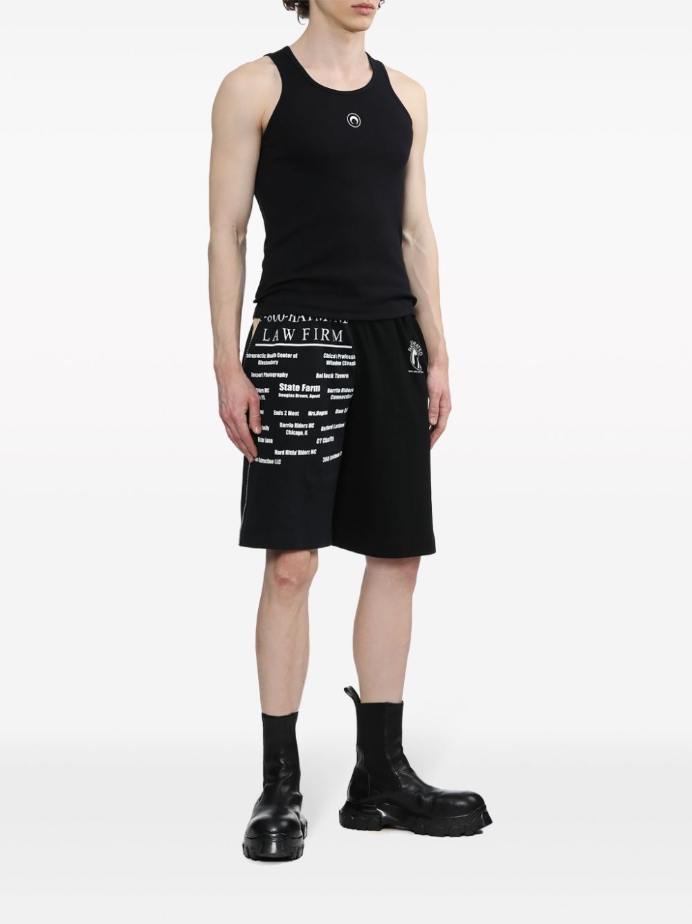Crescent Moon-embroidered tank top - 2