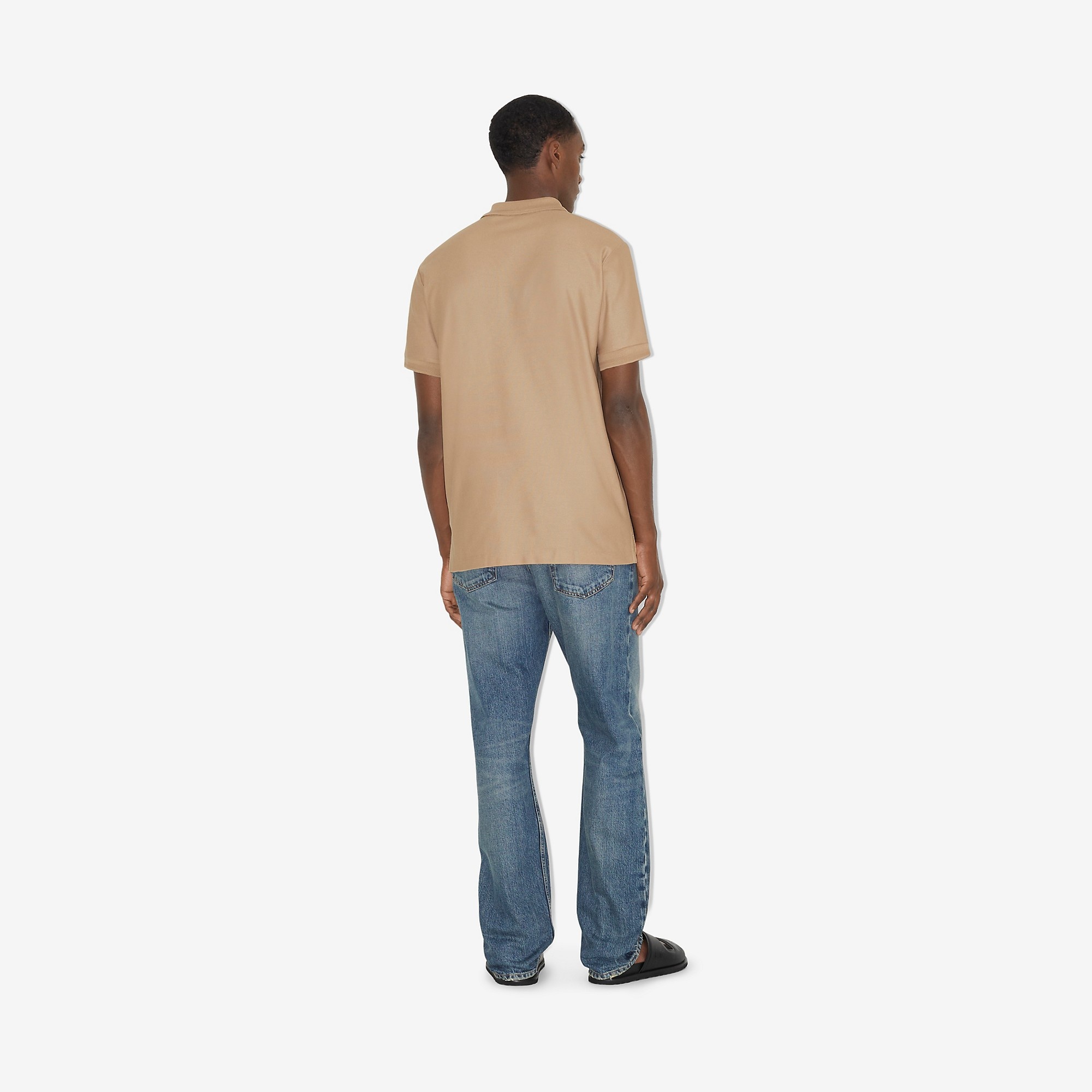 Monogram Motif Cotton Piqué Polo Shirt - 4