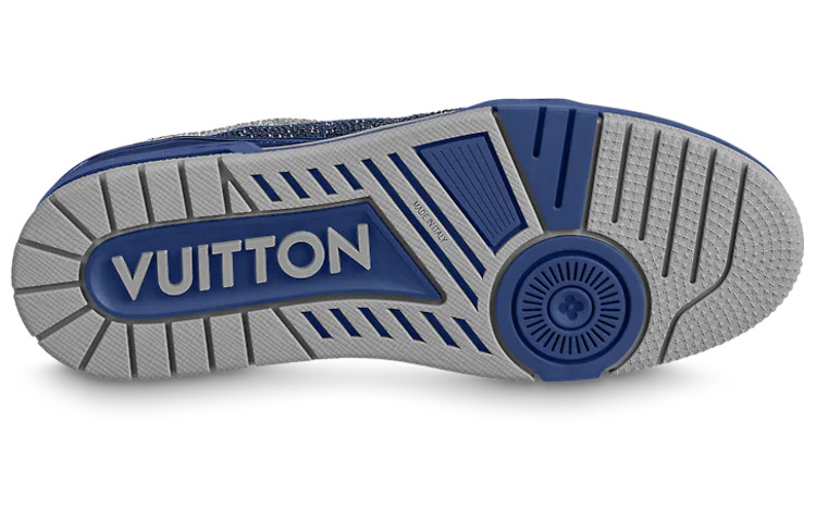 LOUIS VUITTON Trainer Sneakers 'Grey Blue Crystals' 1AA6QZ - 3