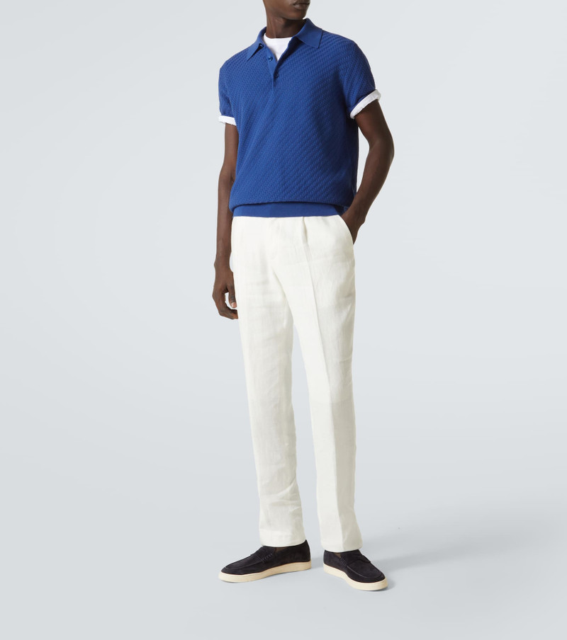 Brioni Cotton, silk, and cashmere polo shirt outlook