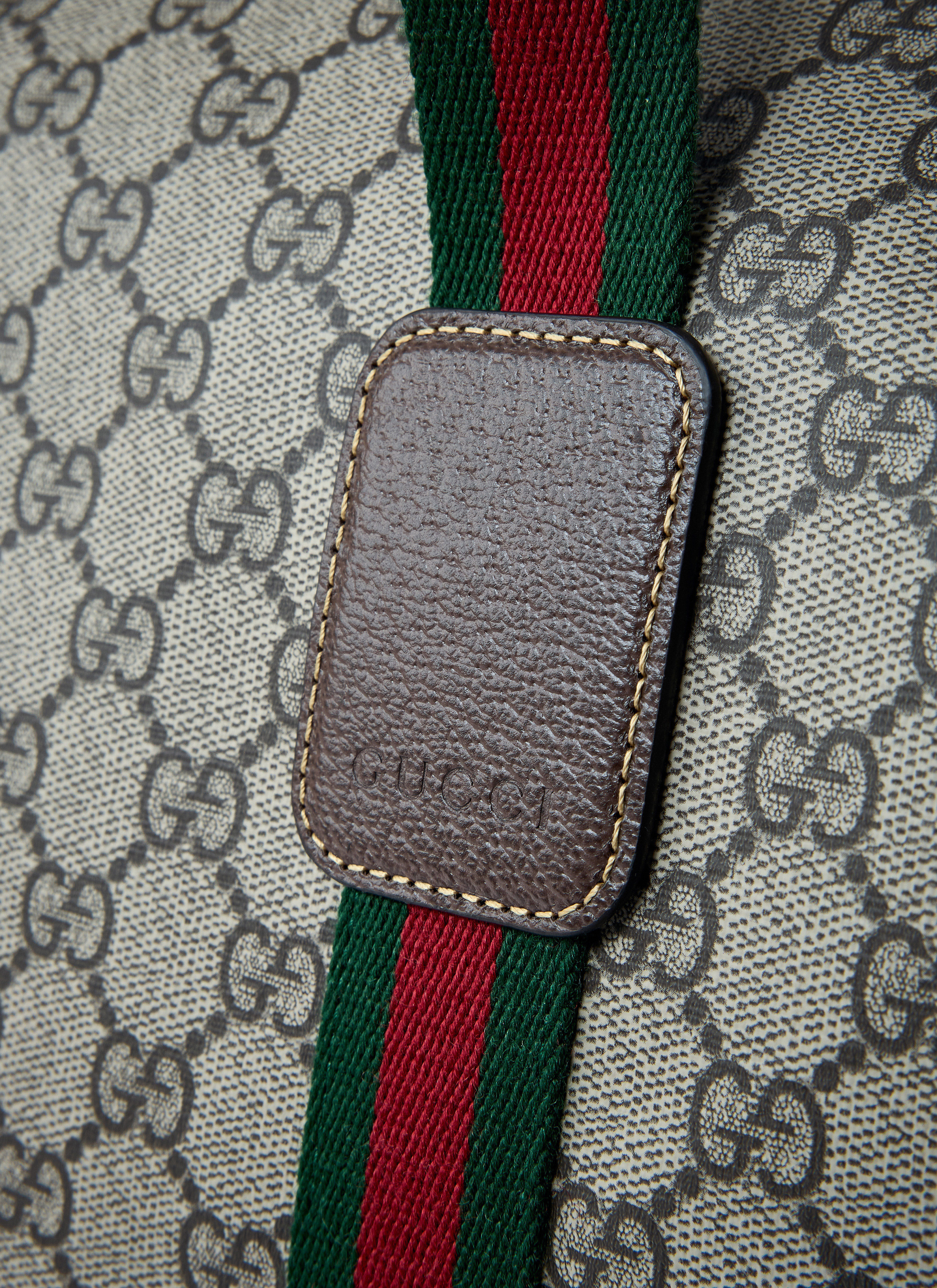 Medium Duffle Bag With Web Stripe - 3