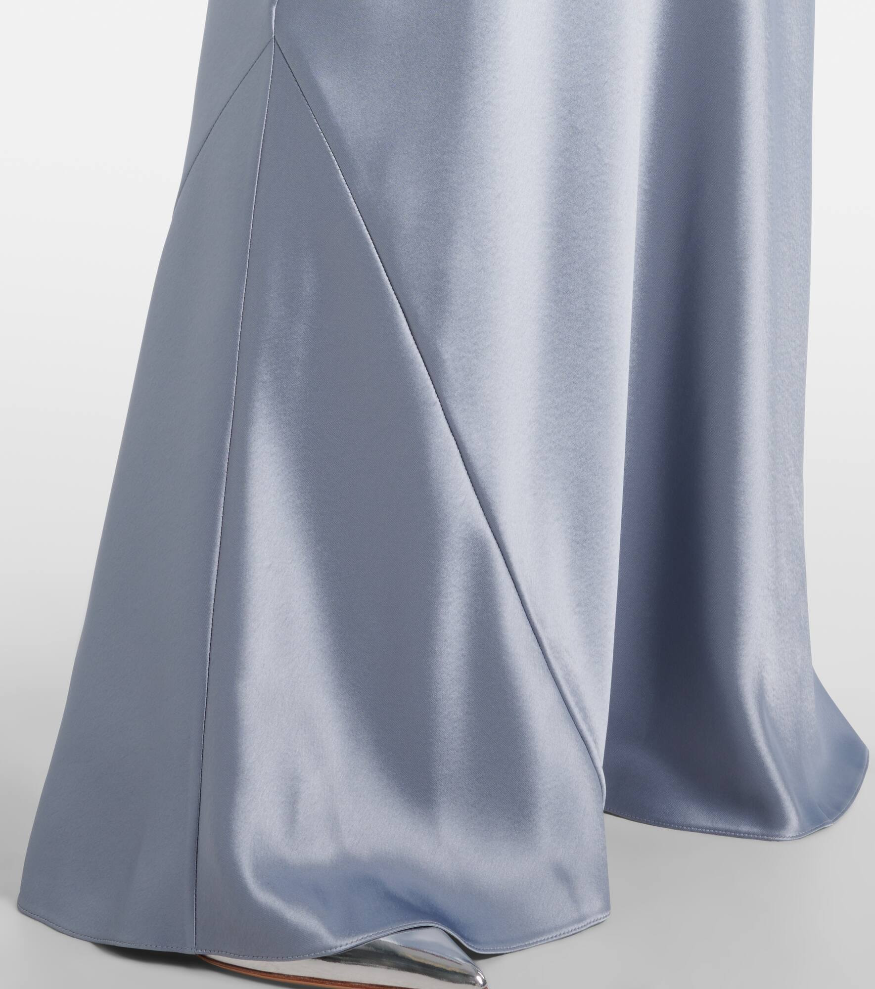 Sienna halterneck satin gown - 5