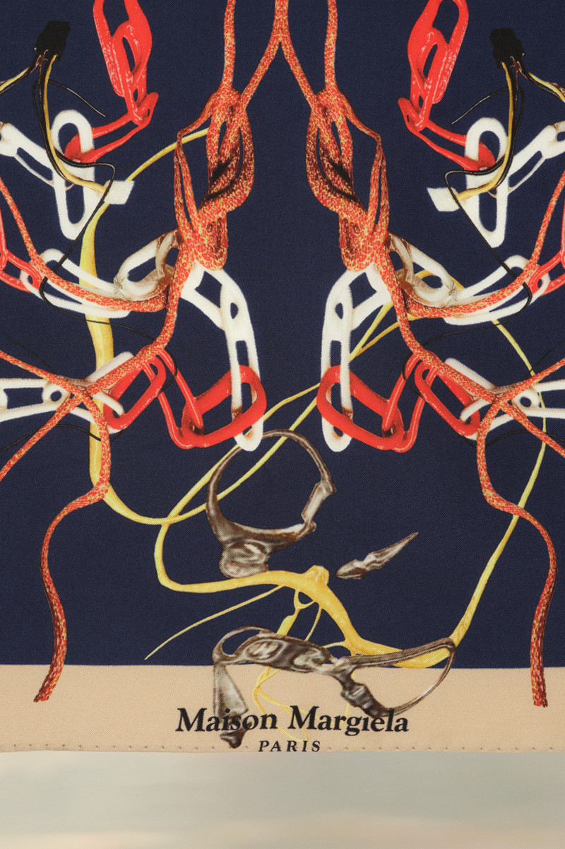 Maison Margiela Chains Silk Scarf outlook
