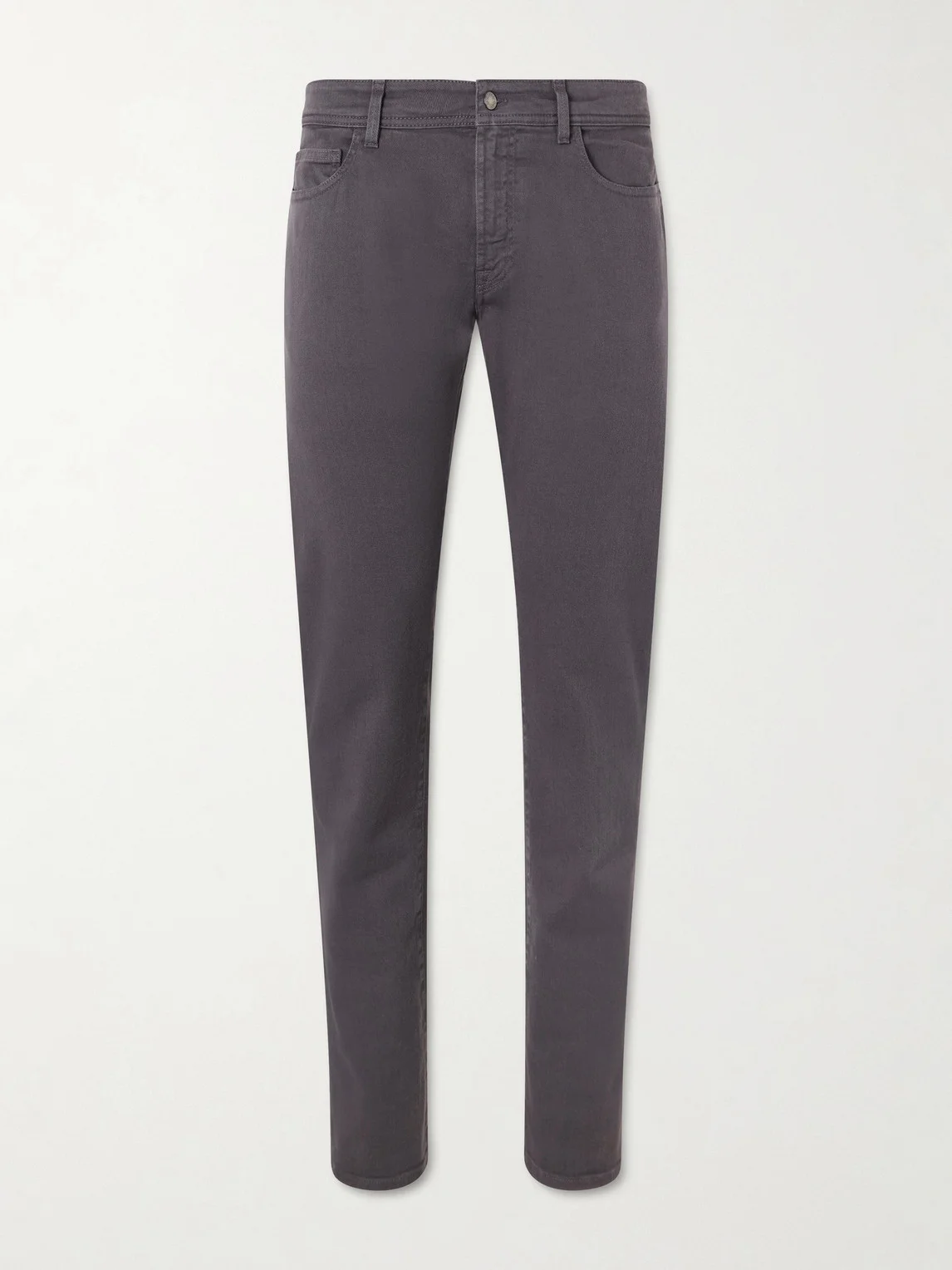 Straight-Leg Garment-Dyed Jeans - 1