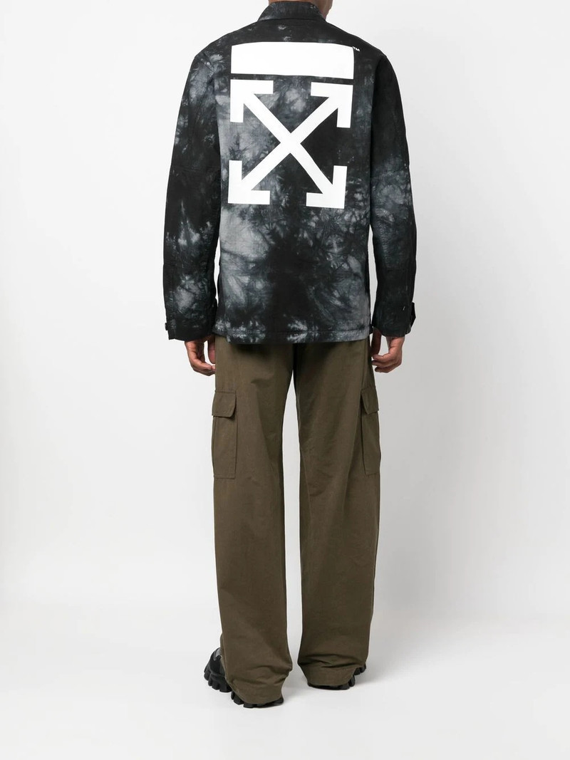 Off-White bleach-effect shirt-jacket outlook