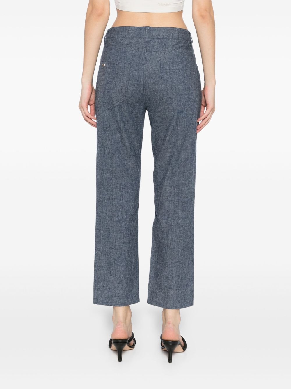 press-stud fastening jeans - 4