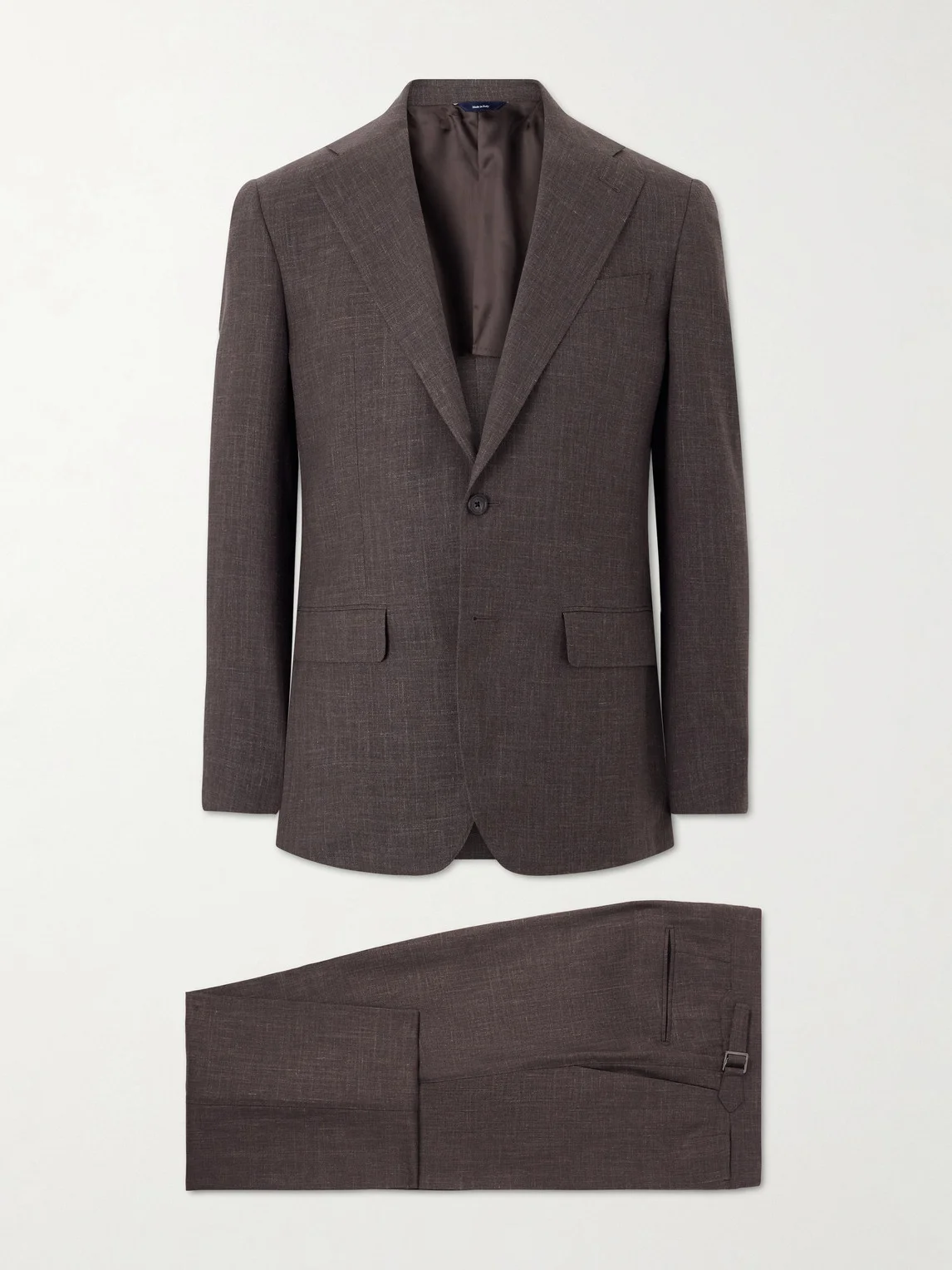 Wool, Linen and Silk-Blend Suit - 1