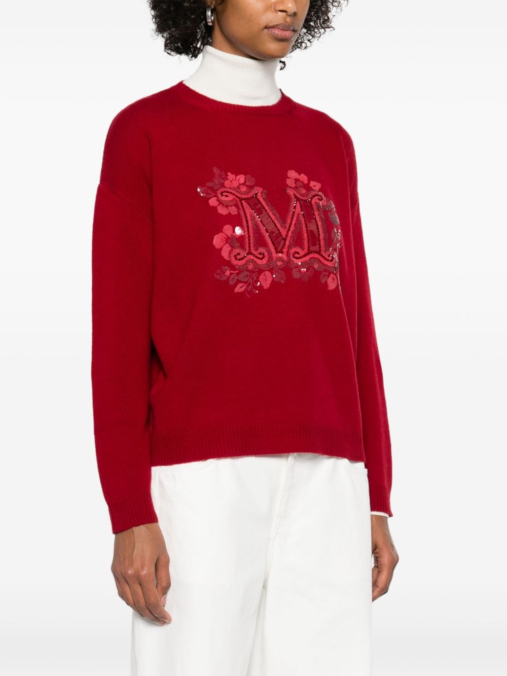 sequin-embellished sweater - 3