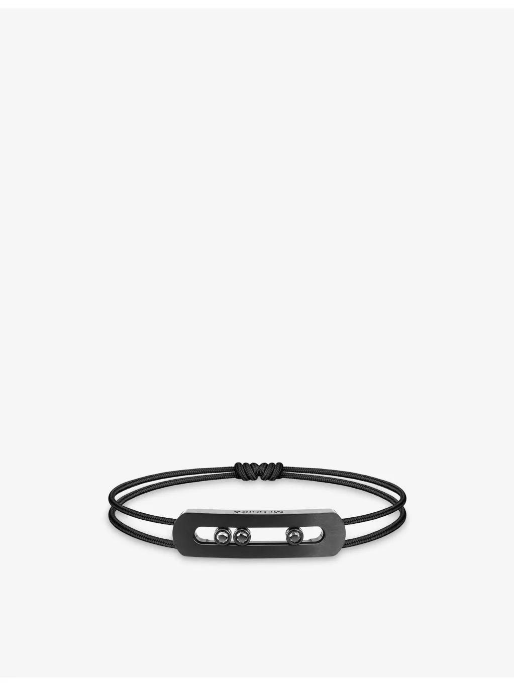 Move titanium, cord and 0.25ct brilliant-cut diamond bracelet - 1