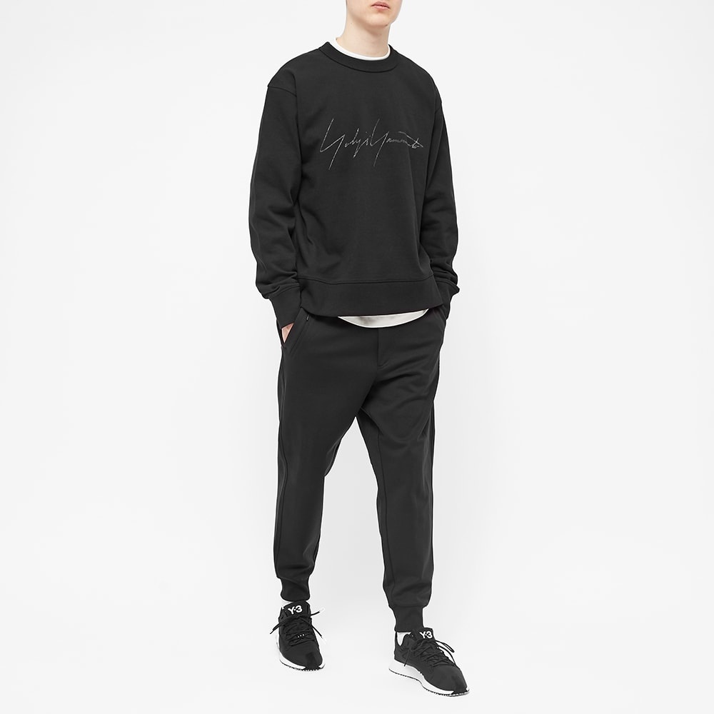 Y-3 Distressed Signature Crew Sweat - 6