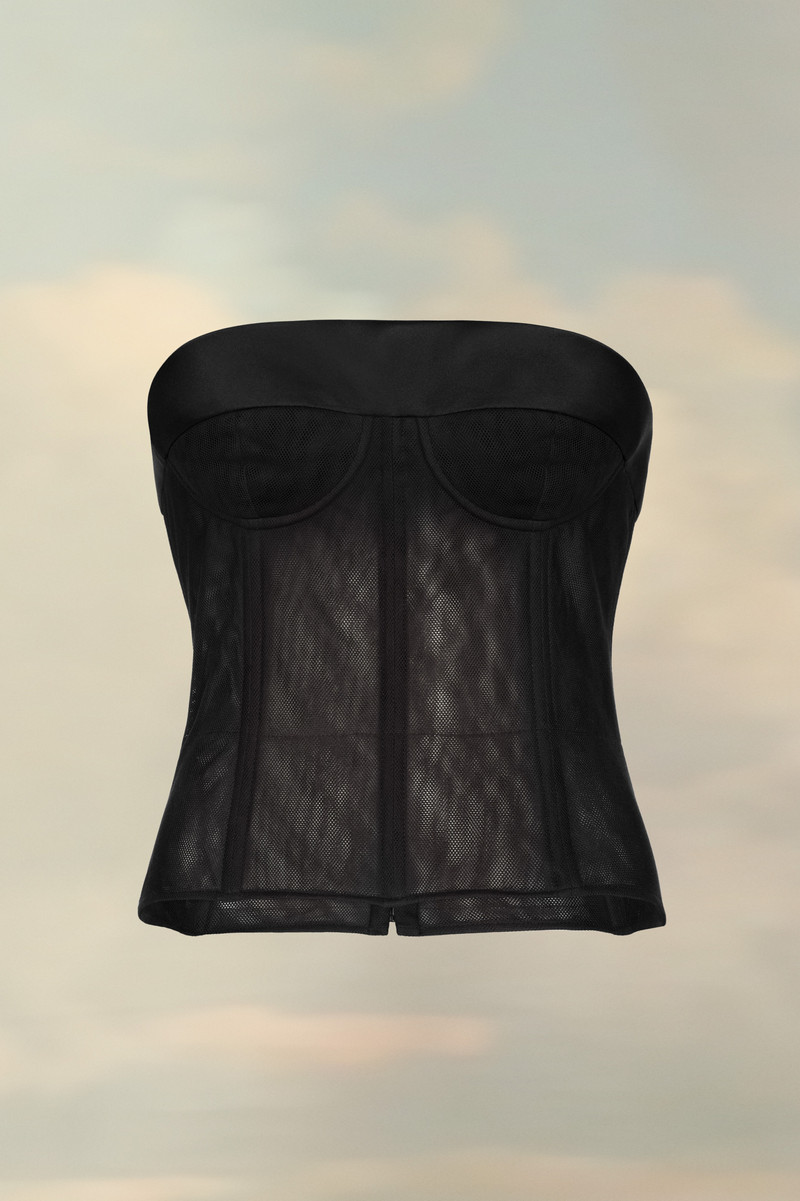 Cotton Tulle Corset 1