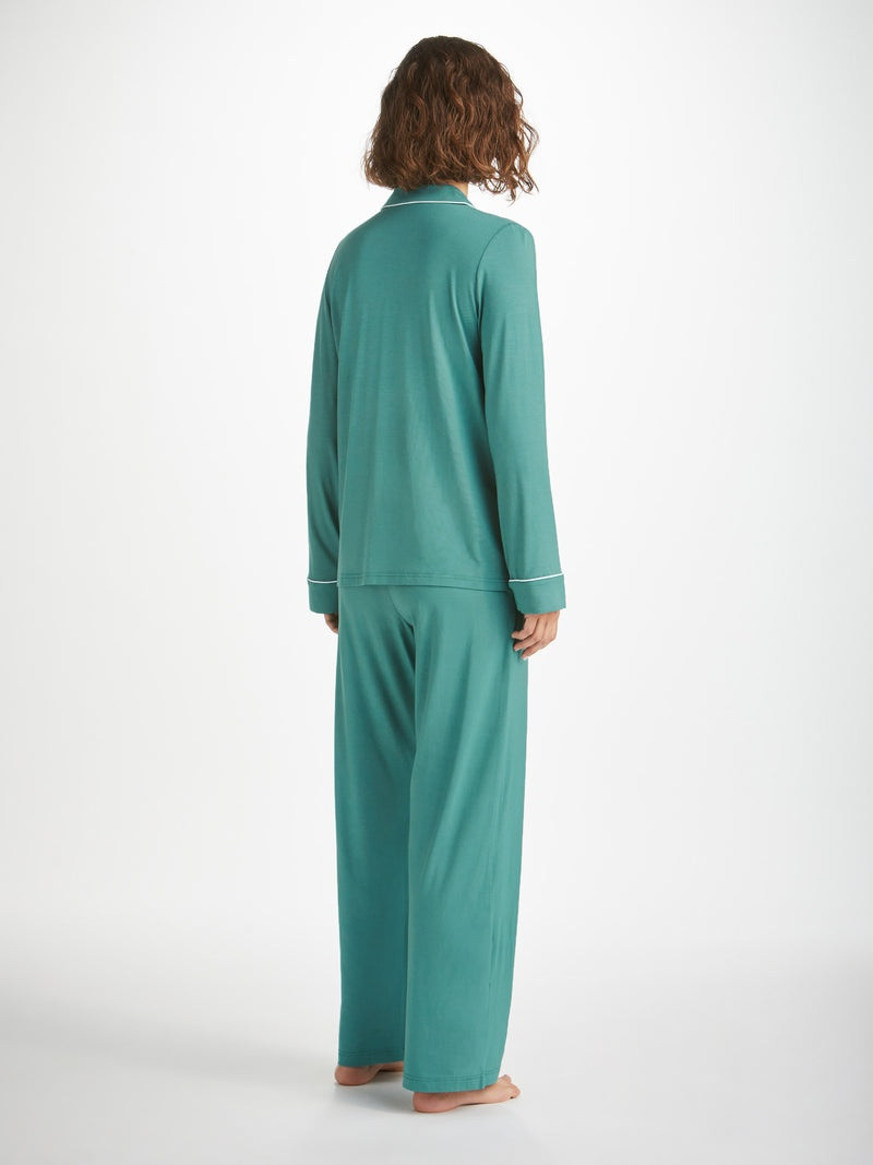 Women's Pajamas Lara Micro Modal Stretch Teal 4