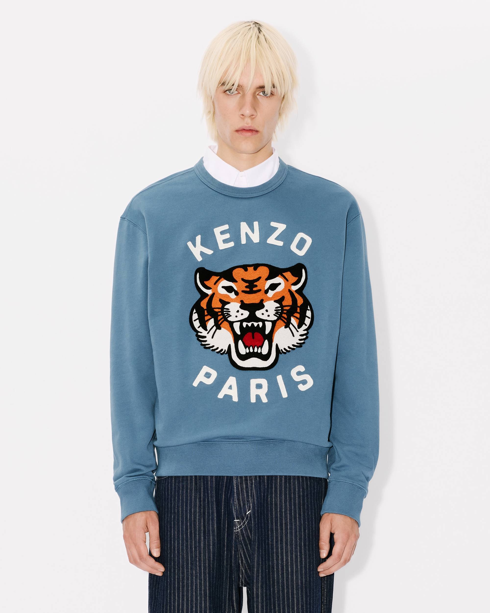 'Lucky Tiger' genderless embroidered sweatshirt - 7