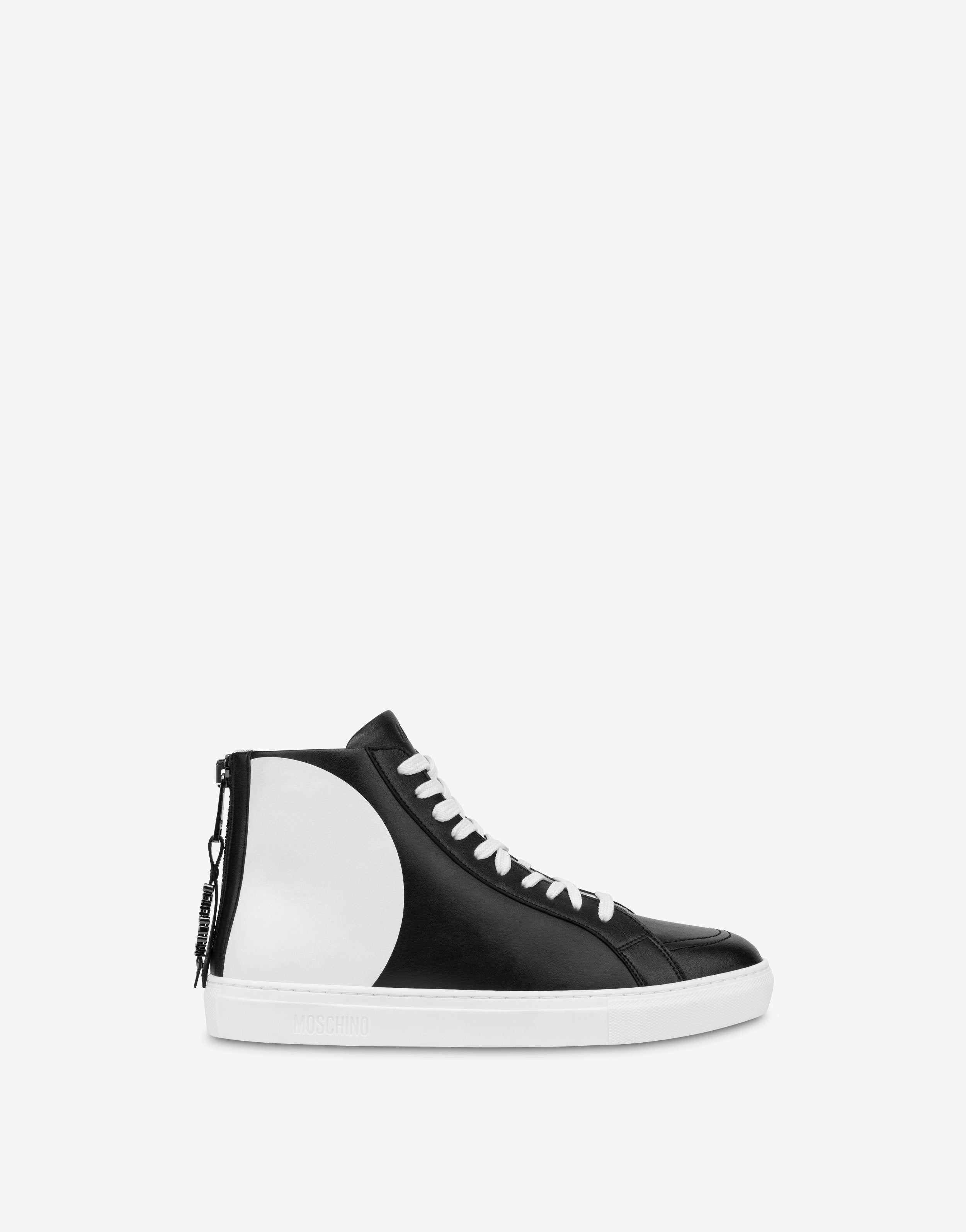 MOSCHINO GRAPHIC HIGH-TOP SNEAKERS - 2