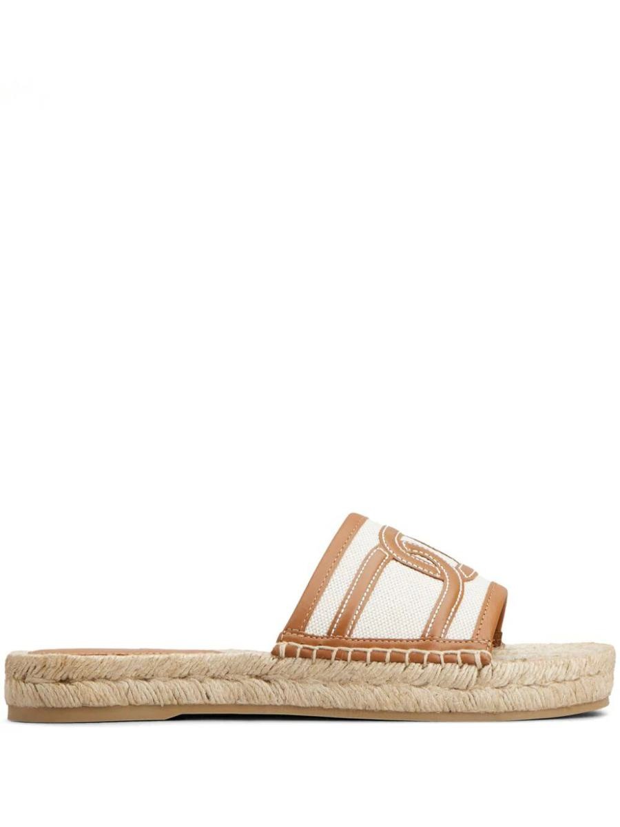 TOD'S RAFFIA SLIPPERS SHOES - 1