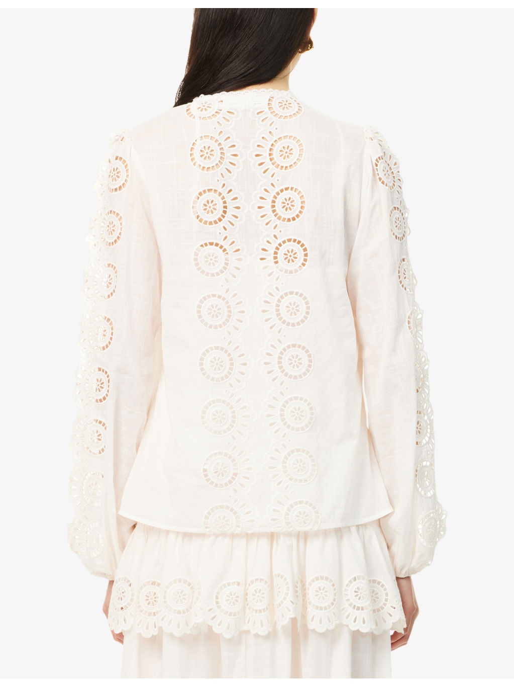 Lucky Embroidered Cotton Blouse - 4