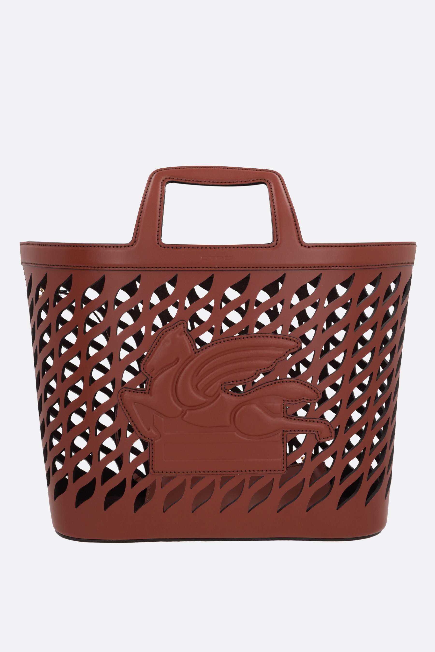 【関税&送料込】Etro Coffa Large Laser-Cut Leather Handbag Etro COFFA LARGE LASER-CUT LEATHER HANDBAG | tizianafausti