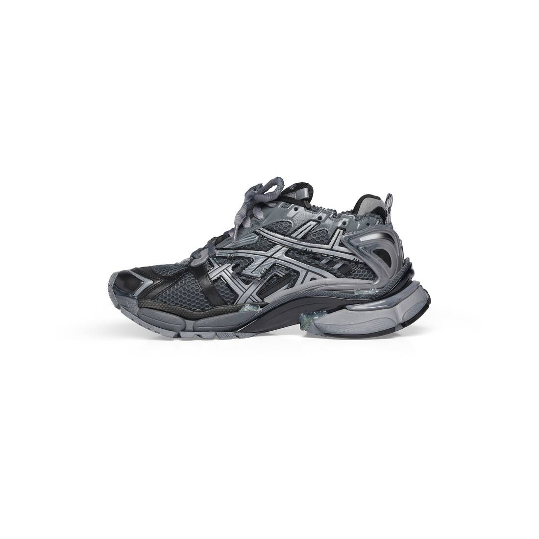 Men's Runner Sneaker in Dark Grey - 4