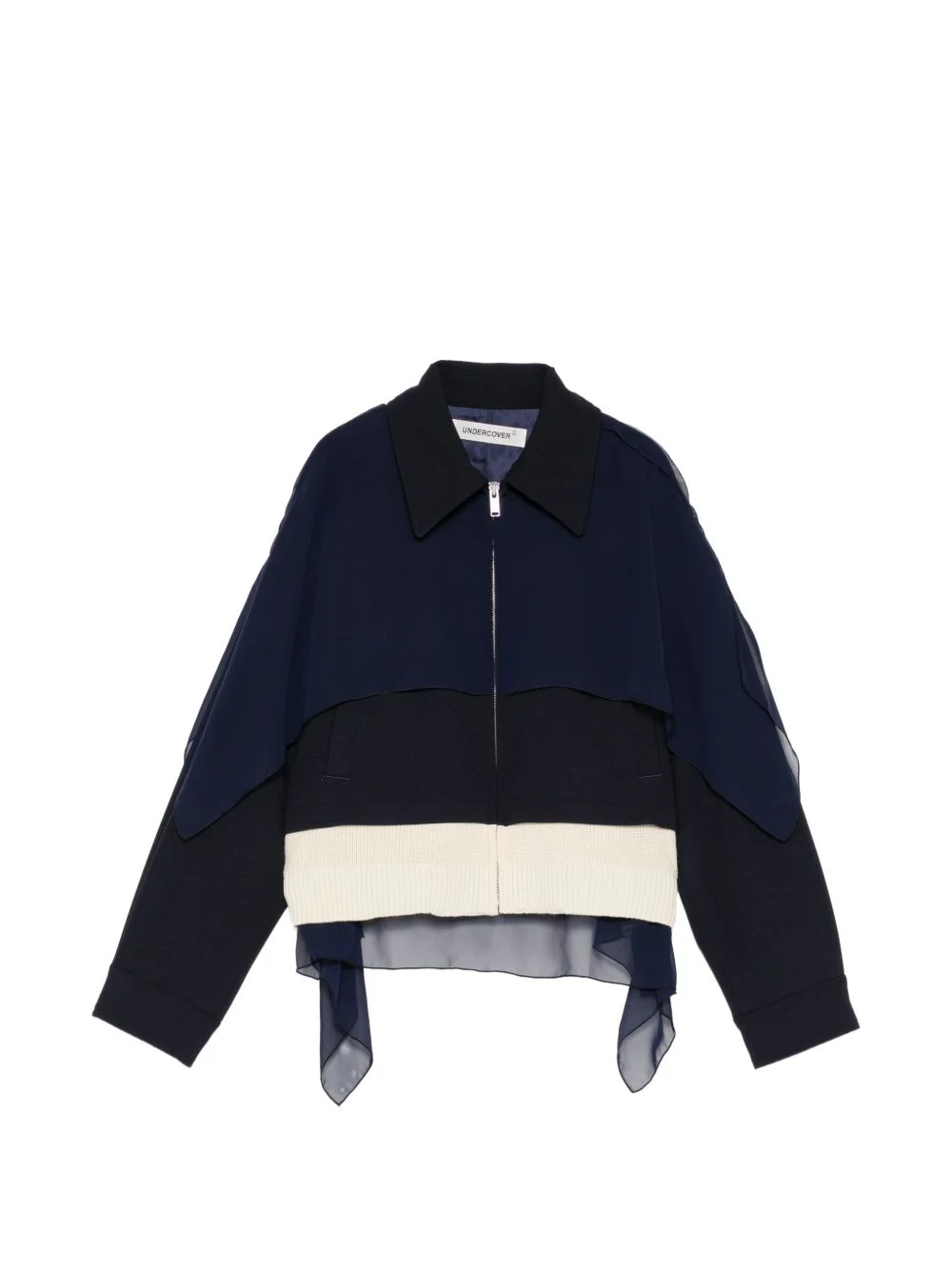 layered-design jacket - 1