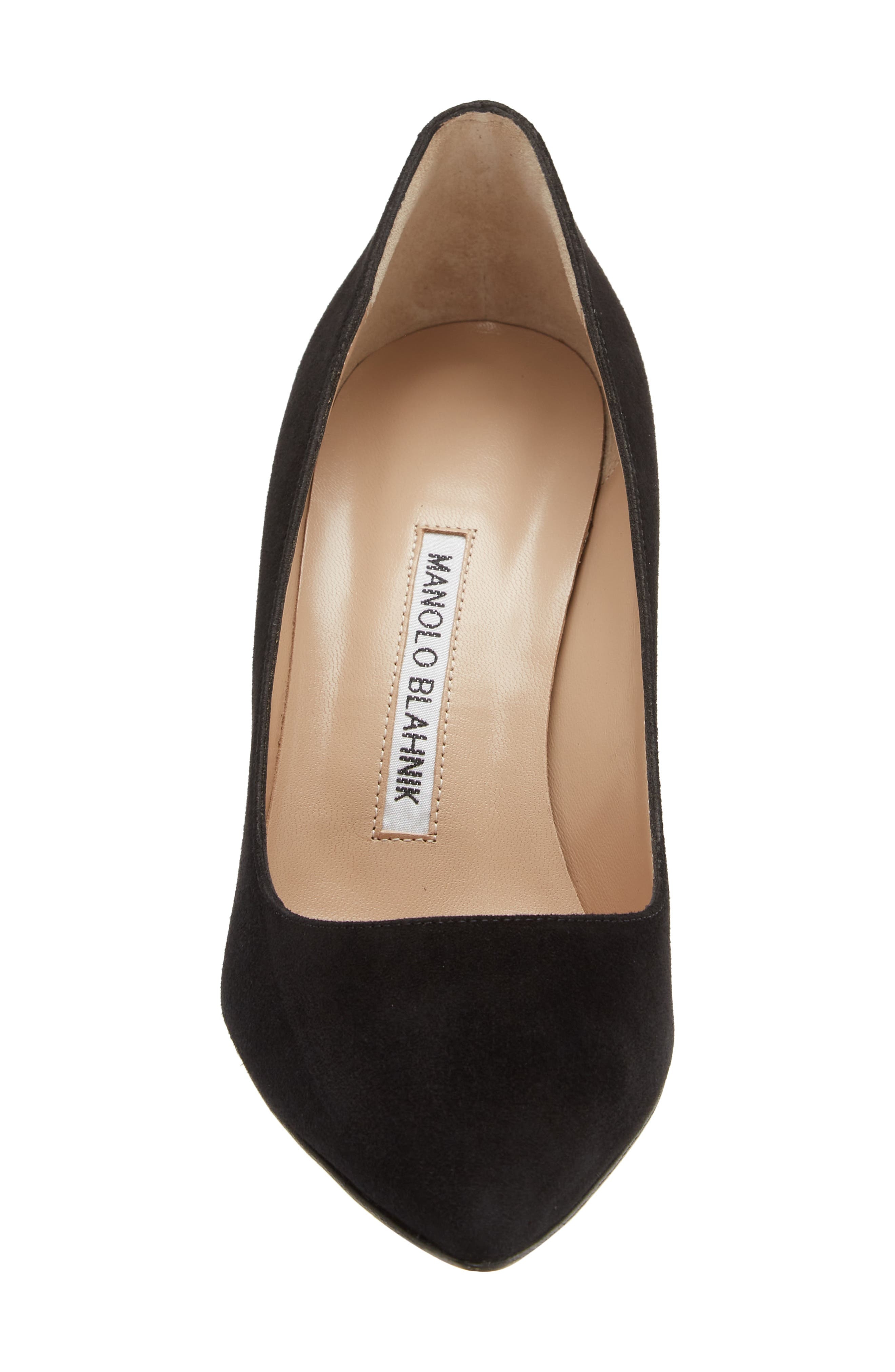 Manolo Blahnik BB Pointed Toe Pump in Black at Nordstrom - 4