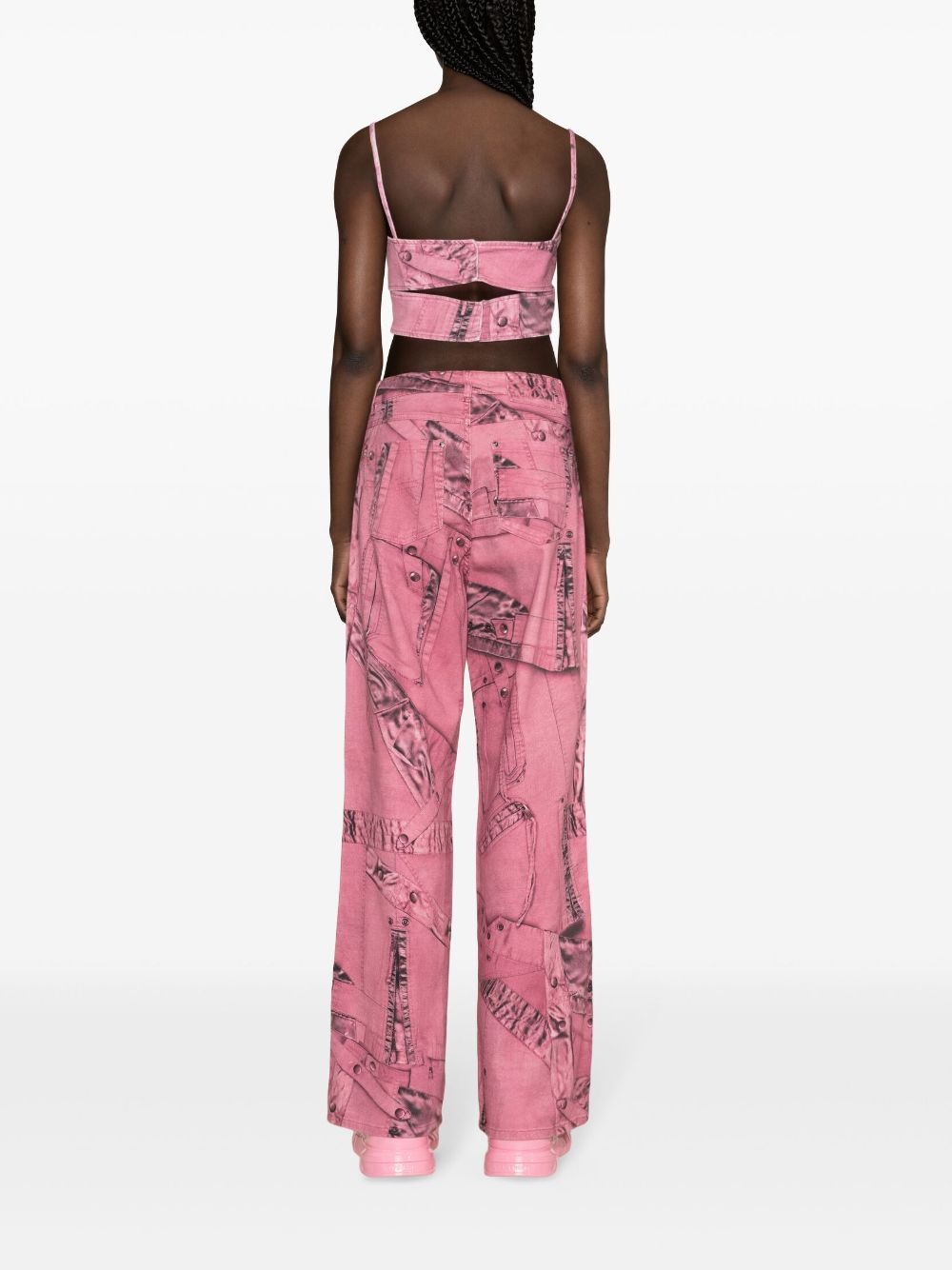 cargo-patch print puddle trousers - 4
